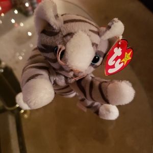 NWT Ty Beanie Baby Prance the Gray Cat